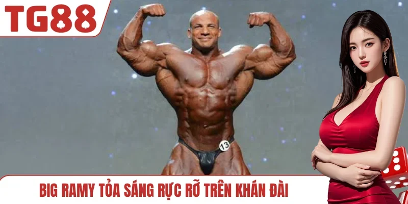 Big Ramy tỏa sáng rực rỡ trên khán đài