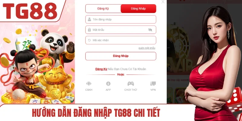Hướng dẫn đăng nhập TG88 chi tiết