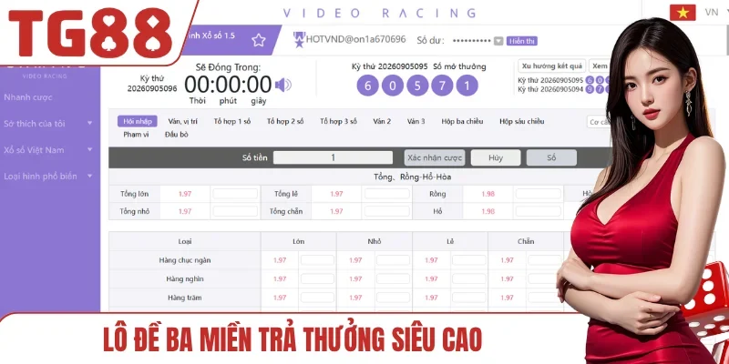 Lô đề ba miền trả thưởng siêu cao