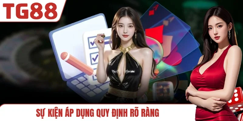 Sự kiện áp dụng quy định rõ ràng