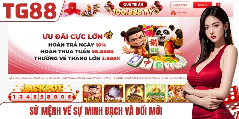 Sứ mệnh về sự minh bạch và đổi mới